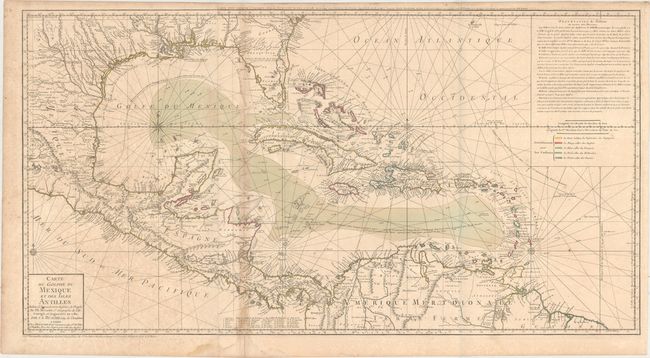 Carte du Golphe du Mexique et des Isles Antilles Reduite de la Grande Carte Angloise de Popple...