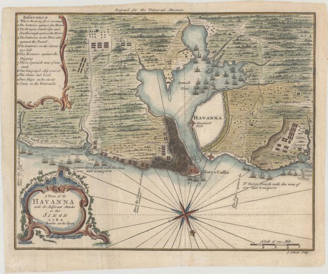 A Plan of the Havanna with the Different Attacks in the Siege 1762 Drawn on the Spot