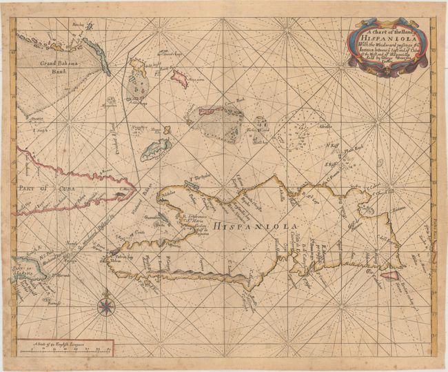 A Chart of the Iland of Hispaniola with the Windward Passage from Iamaica Betwene ye East End of Cuba & the West End of Hispaniola
