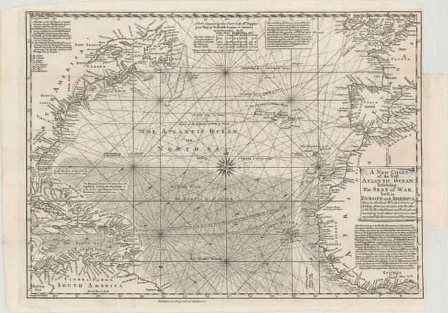 A New Chart of the Vast Atlantic Ocean; Exhibiting the Seat of War, both in Europe and America