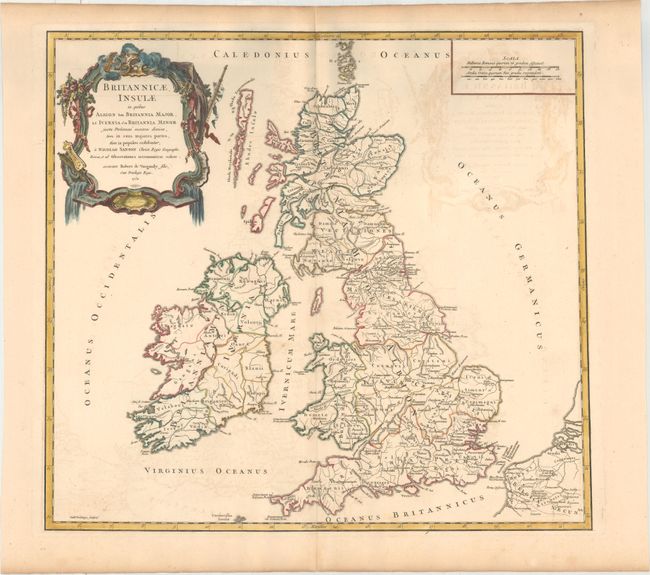 Britannicae, Insulae in Quibus Albion seu Britannia Major, et Ivernia seu Britannia Minor Juxta Ptolemaei Mentem Divisae...