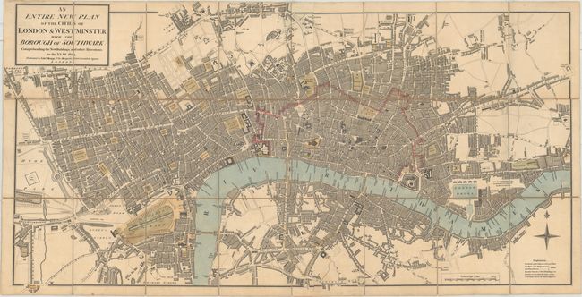 An Entire New Plan of the Cities of London & Westminster; with the Borough of Southwark: Comprehending the New Buildings and Other Alterations to the Year 1804