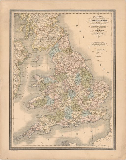 Carte Particuliere de l'Angleterre et de la Principaute de Galles...