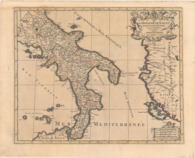 Le Royaume de Naples Divise en Douze Provinces. Sur les Memoires les Plus Nouveaux