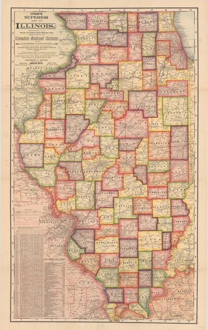 Cram's Superior Reference Atlas of Illinois and the World