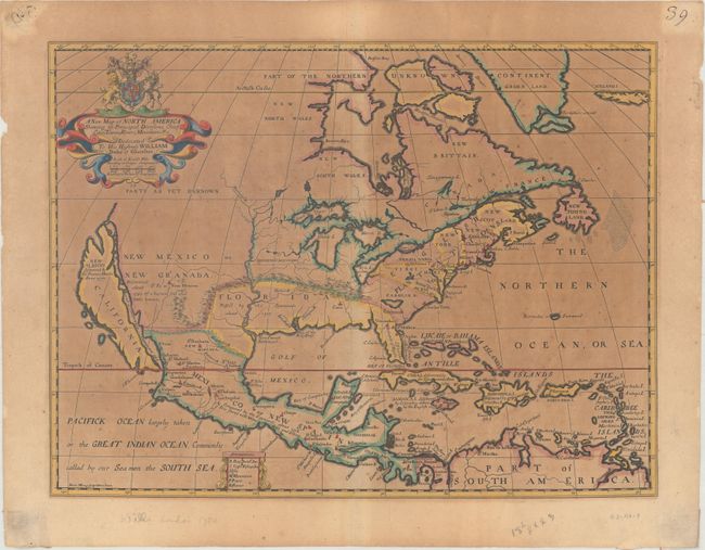 A New Map of North America Shewing Its Principal Divisions, Chief Cities, Townes, Rivers, Mountains &c.
