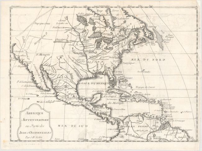 Amerique Septentrionale ou Partie des Indes Occidentales