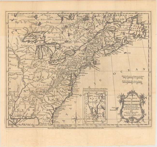 A New Map of the British Dominions in North America; with the Limits of the Governments Annexed Thereto by the Late Treaty of Peace, and Settled by Proclamation, October 7th 1763