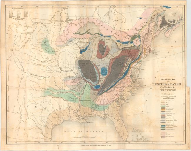 Geological Map of the United States Canada &c. Compiled from the State Surveys of the U.S. and Other Sources