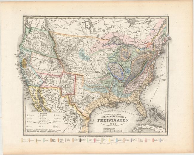 Geognostische Karte der Nord-Americanischen Freistaaten
