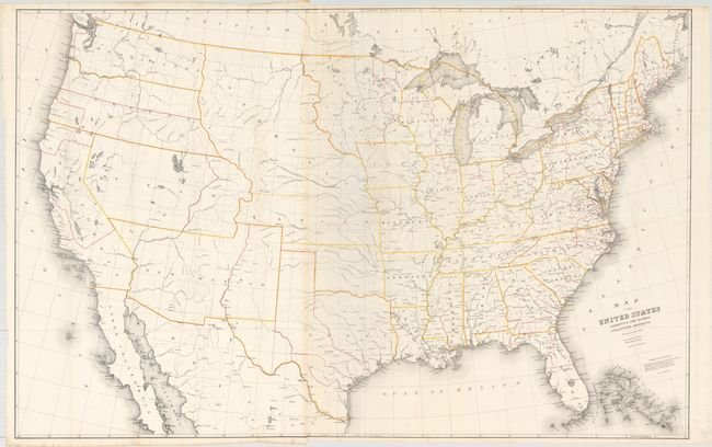 Map of the United States Exhibiting the Several Collection Districts