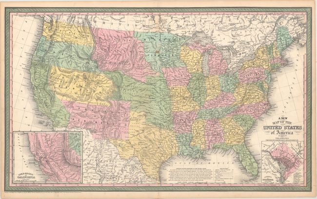 A New Map of the United States of America by J.H. Young