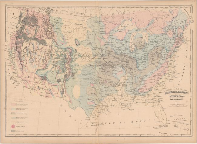 Asher & Adams' Geological Map. United States and Territories