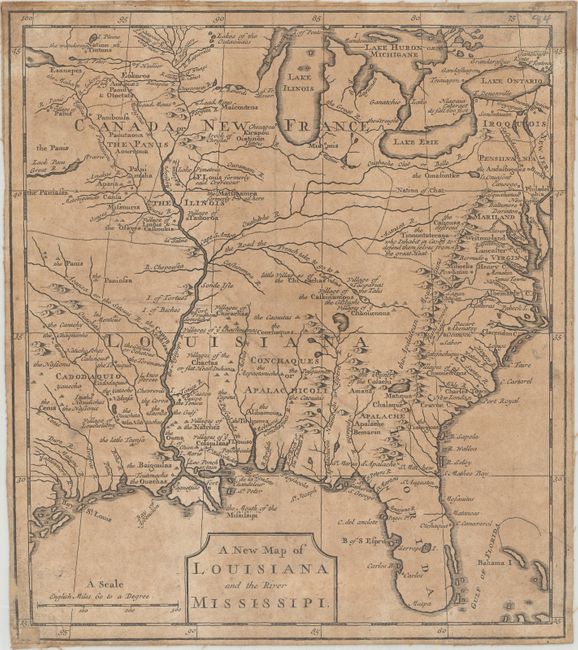 A New Map of Louisiana and the River Mississipi