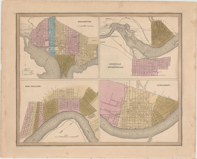 Washington [on sheet with] Louisville and Jeffersonville [and] New Orleans [and] Cincinnati