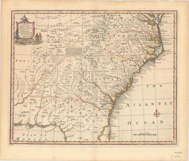 A New & Accurate Map of the Provinces of North & South Carolina Georgia &c. Drawn from Late Surveys and Regulated by Astonl. Observatn.