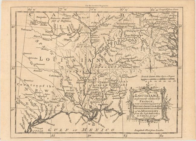 Louisiana, as Formerly Claimed by France, Now Containing Part of British America to the East & Spanish America to the West of the Mississippi. From the Best Authorities