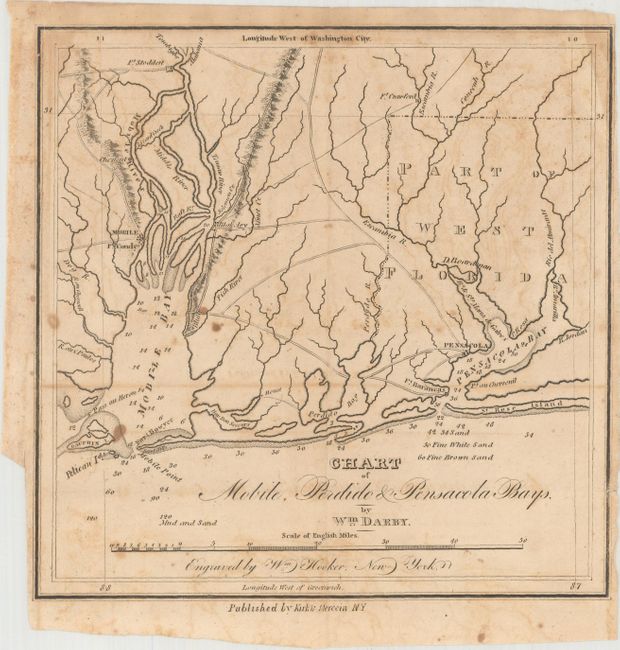 Chart of Mobile, Perdido & Pensacola Bays