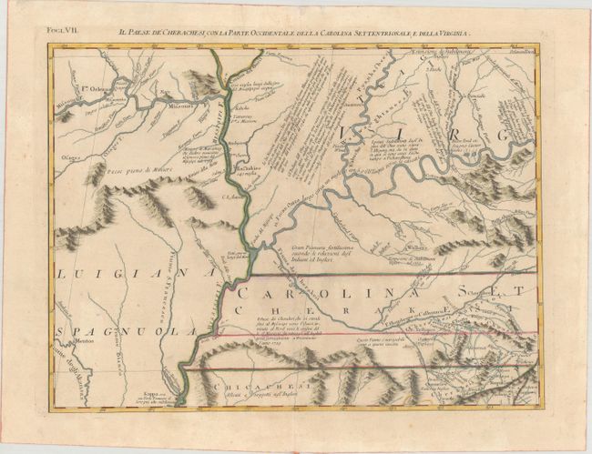 Il Paese de Cherachesi, con la Parte Occidentale della Carolina Settentrionale, e della Virginia