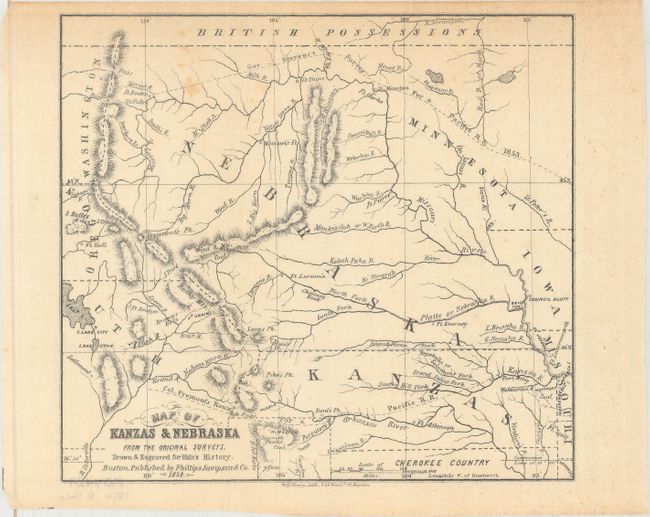 Map of Kanzas & Nebraska from the Original Surveys