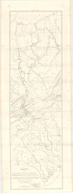 Sketch of the Country Embracing Several Routes from Portsmouth Ohio, to Linville, N.C. and Exhibiting the Relative Positions of the Contemplated Road...