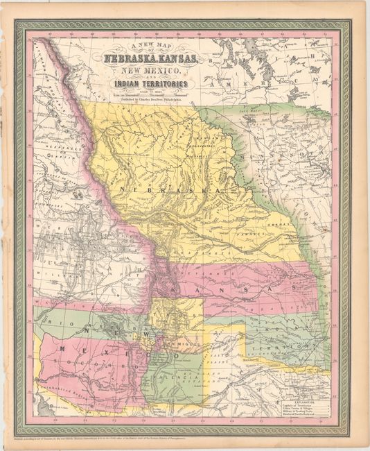 A New Map of Nebraska, Kansas, New Mexico, and Indian Territories