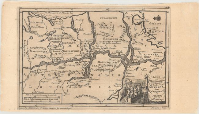 Land en Volk-Ontdekking in't Noorder Gedeelte van America, door P. Marquette en Joliet; Gedaan in't Jaar 1673