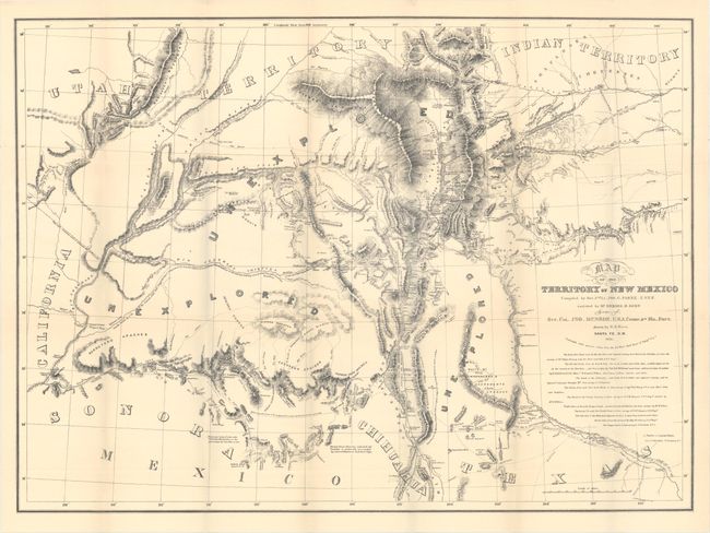 Map of the Territory of New Mexico ... 1851