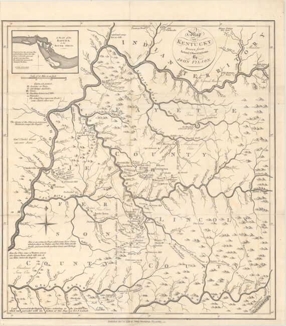 A Map of Kentucky Drawn from Actual Observations