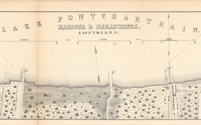Sketch of the Pontchartrain Harbour & Breakwater Exhibiting the Plan & Position of the Work as Finally Approved by the Engr. Department
