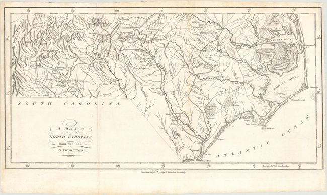 A Map of North Carolina from the Best Authorities