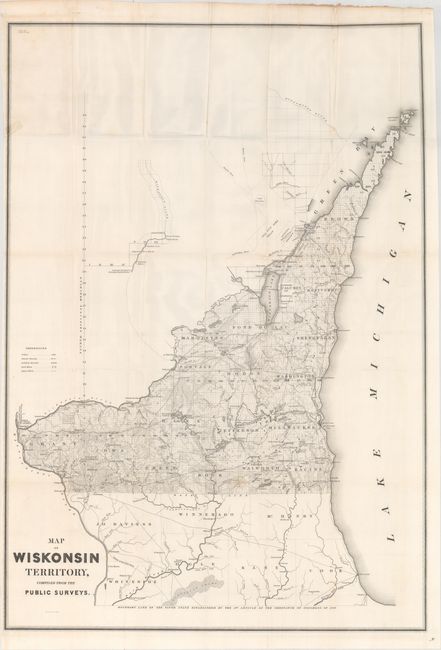 Map of Wiskonsin Territory, Compiled from the Public Surveys