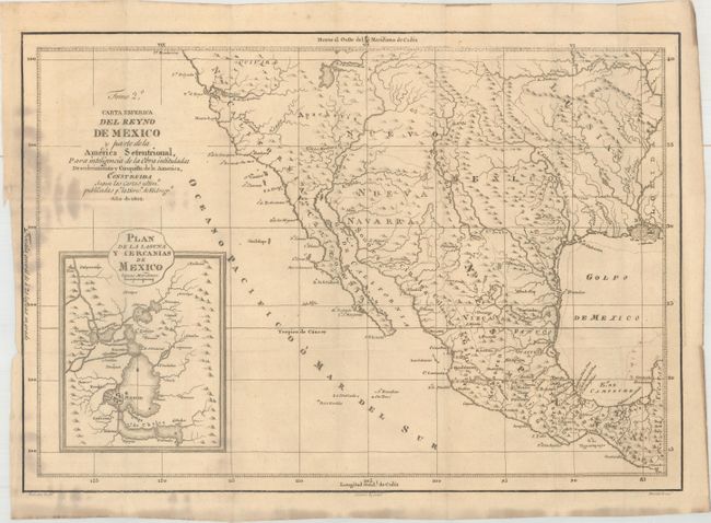 Carta Esferica del Reyno de Mexico y Parte de la America Setentrional...