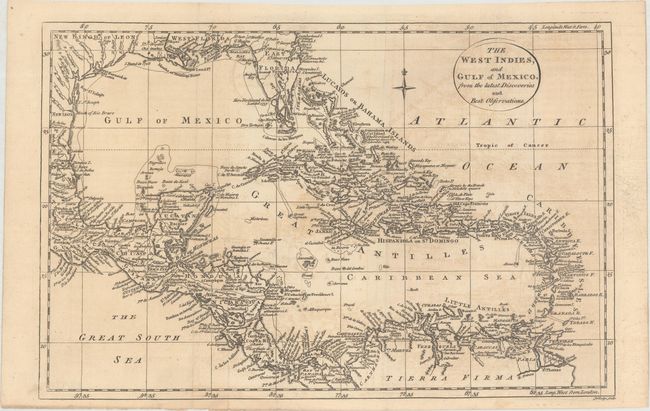 The West Indies, and Gulf of Mexico, from the Latest Discoveries and Best Observations