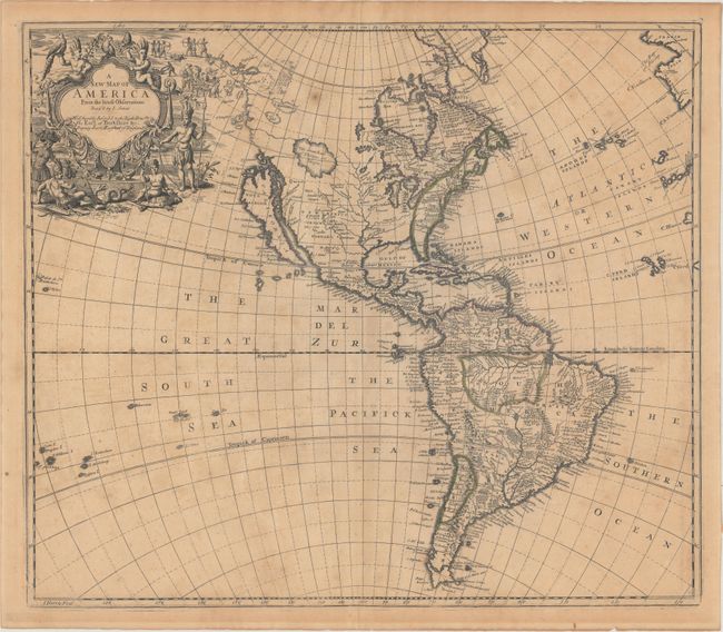 A New Map of America from the Latest Observations