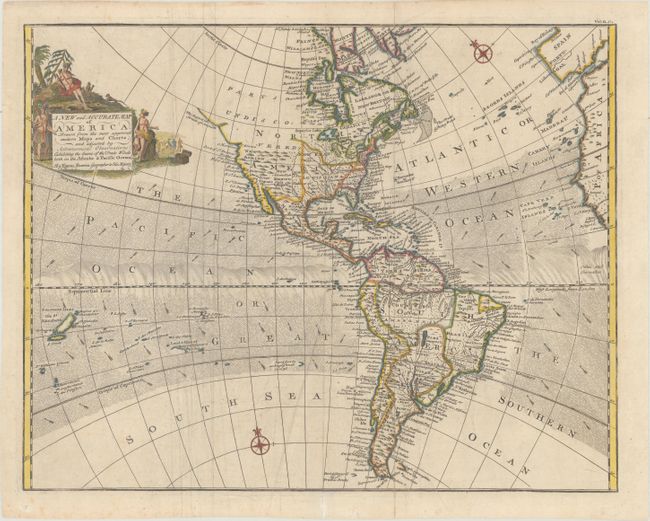A New and Accurate Map of America. Drawn from the Most Approved Modern Maps and Charts, and Adjusted by Astronomical Observations: Exhibiting the Course of the Trade Winds Both in Atlantic & Pacific Oceans