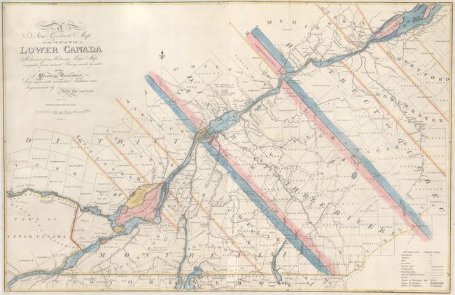 A New Correct Map of the Seat of War in Lower Canada Protracted from Hollands Large Map Compiled from Actual Survey Made by Order of the Provincial Government...