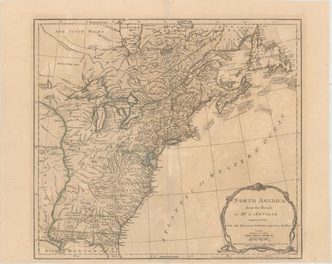 North America from the French of Mr. d'Anville Improved with the English Surveys Made Since the Peace