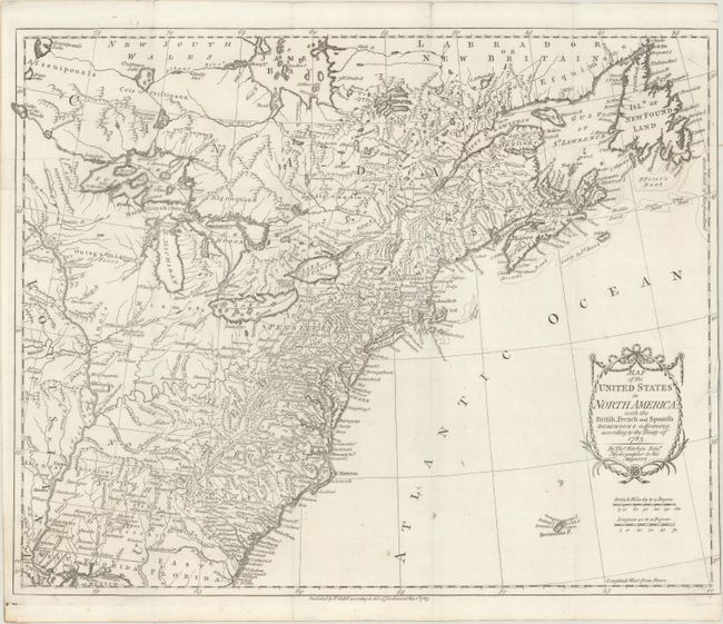 Map of the United States in North America: with the British, French and Spanish Dominions Adjoining, According to the Treaty of 1783