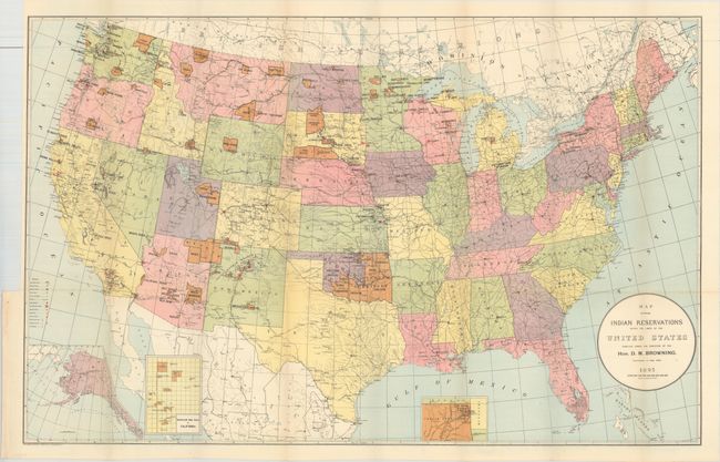 Map Showing Indian Reservations Within the Limits of the United States...
