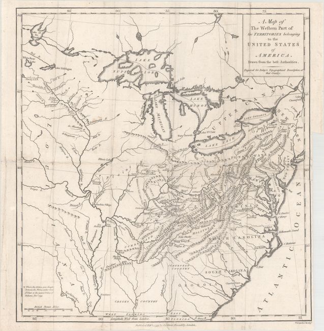 A Map of the Western Part of the Territories Belonging to the United States of America. Drawn from the Best Authorities