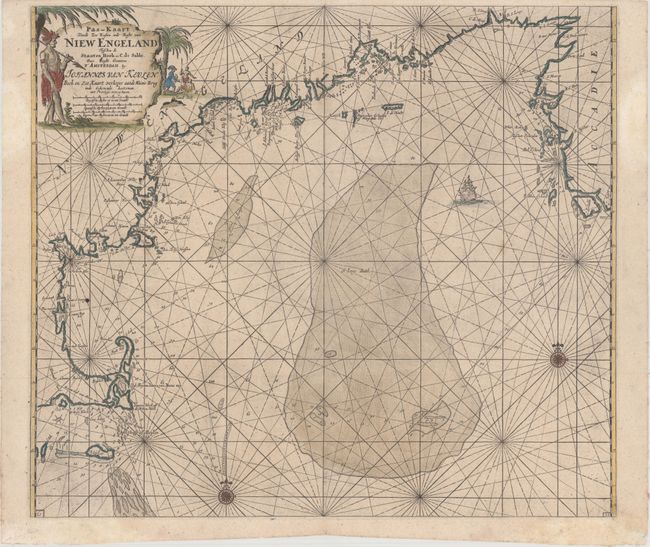 Pas-Kaart vande Zee Kusten inde Boght van Niew Engeland Tusschen de Staaten Hoek en C. de Sable