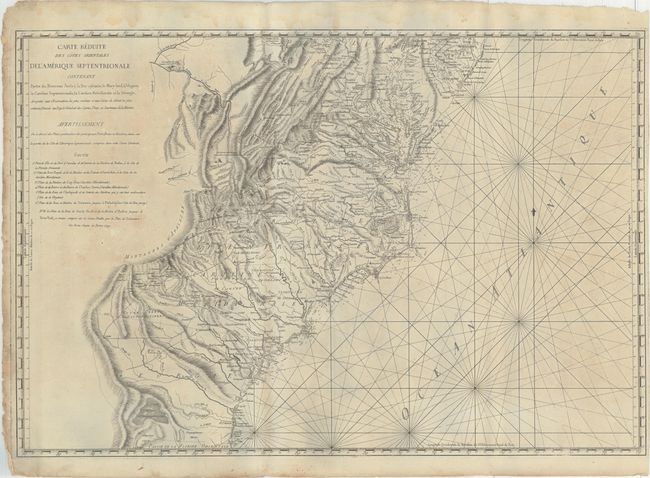 Carte Reduite des Cotes Orientales del' Amerique Septentrionale Contenant Partie du Nouveau Jersey, la Pen-sylvanie, le Mary-land, la Virginie, la Caroline Septentrionale...