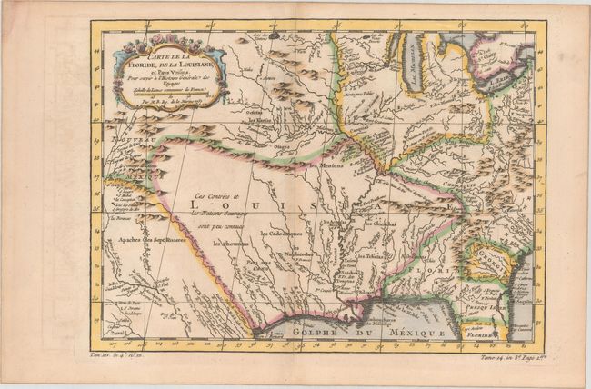 Carte de la Floride, de la Louisiane, et Pays Voisins. Pour Servir a l'Histoire Generale des Voyages