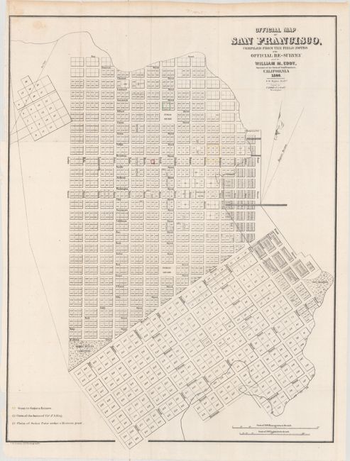 Official Map of San Francisco, Compiled from the Field Notes of the Official Re-Survey...