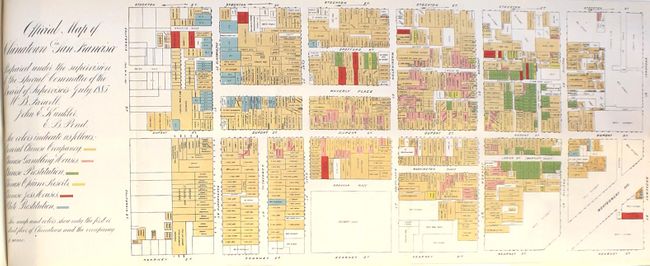 Official Map of Chinatown in San Francisco... [bound in] San Francisco Municipal Report for the Fiscal Year 1884-85, Ending June 30, 1885