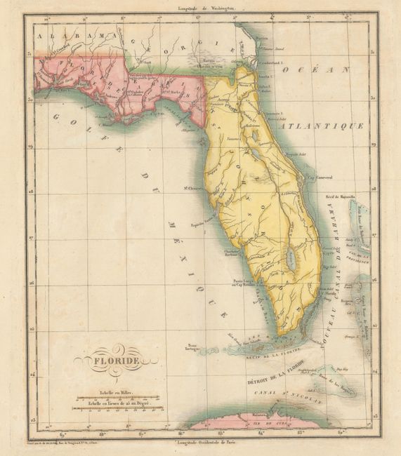 Carte Geographique, Statistique et Historique de la Floride