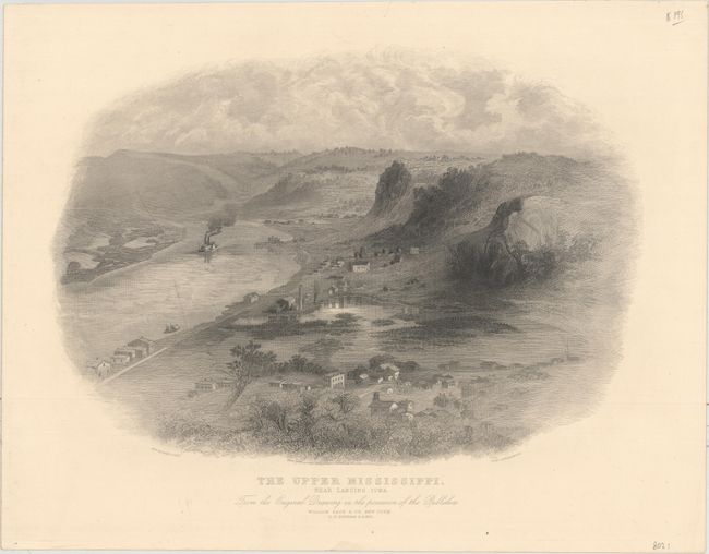 The Upper Mississippi, Near Lansing, Iowa from the Original Drawing in the Possession of the Publishers