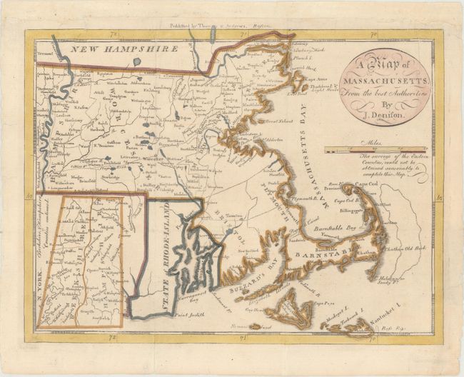 A Map of Massachusetts, from the Best Authorities