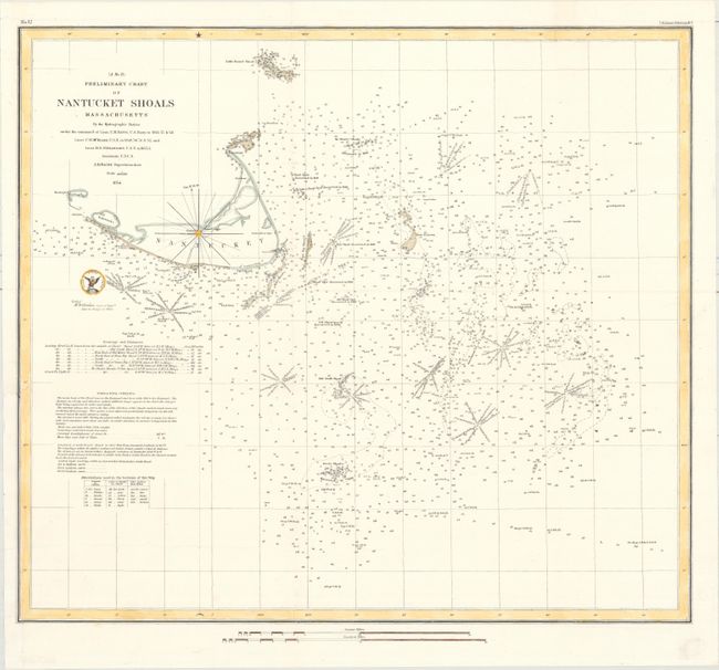 (A No. 11) Preliminary Chart of Nantucket Shoals Massachusetts by the Hydrographic Parties... [together with] Preliminary Chart of Nantucket Shoals from a Trigonometrical Survey